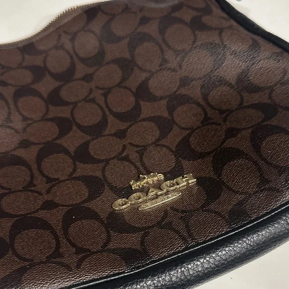 Coach Ellie File Bag Brown and Black Women's Bag - Picture 2 of 4